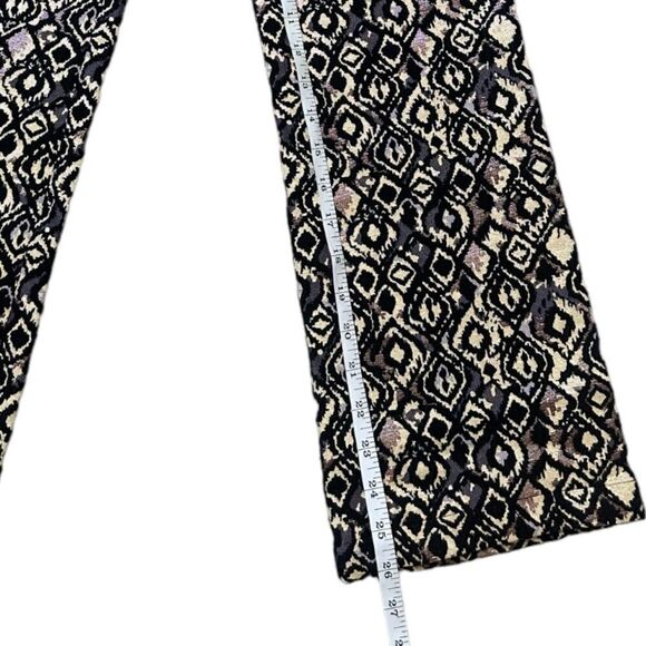 Free People Womens Mod Metallic Printed Cropped Pants Size 0 - Picture 13 of 14